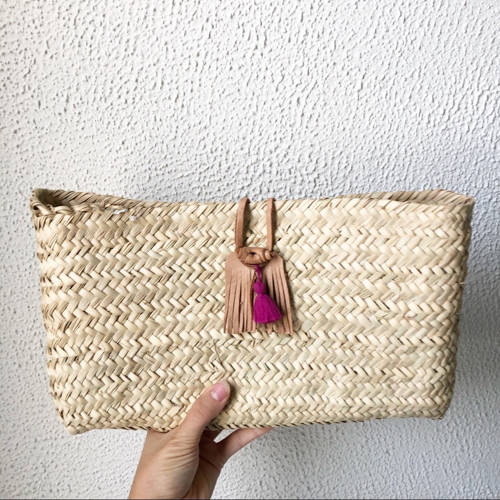 Anthropologie Mindy Living Woven Basket Clutch - Picture 4 of 7